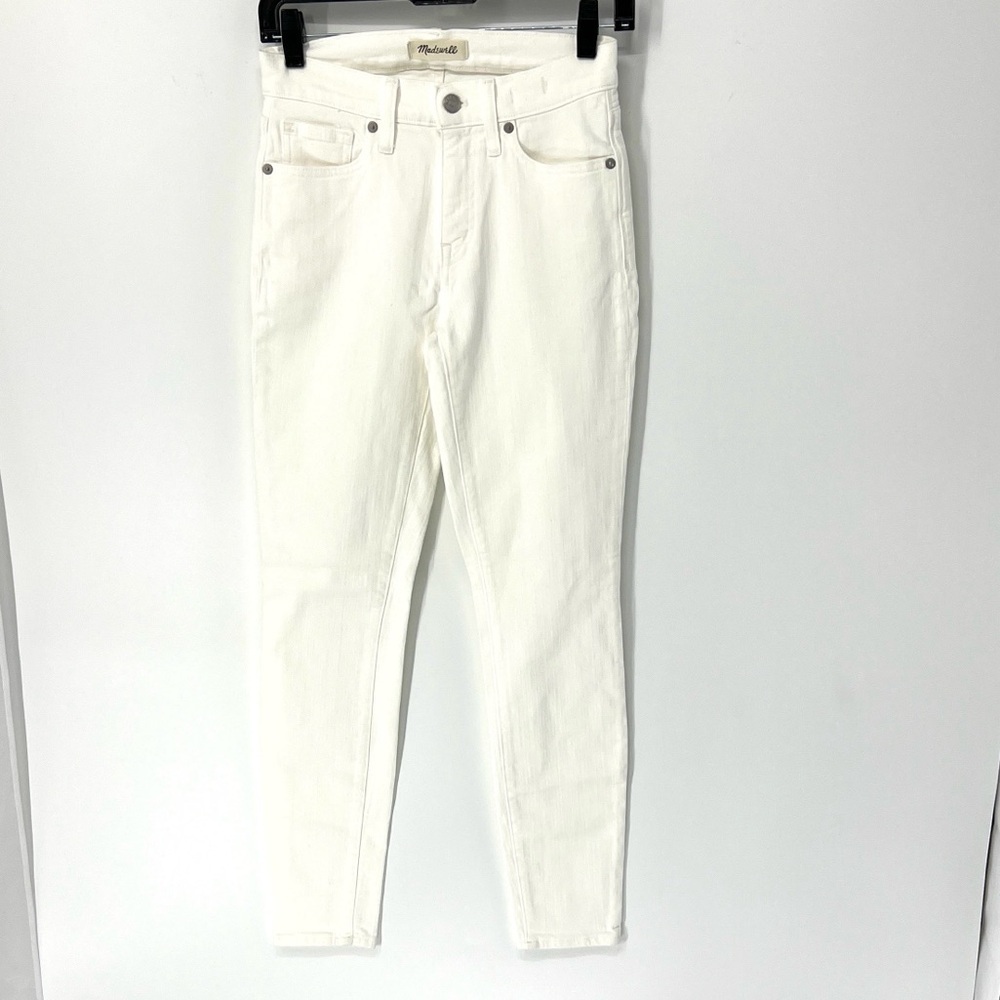 Madewell Women's ivory high rise Skinny Jeans 25 EUC
